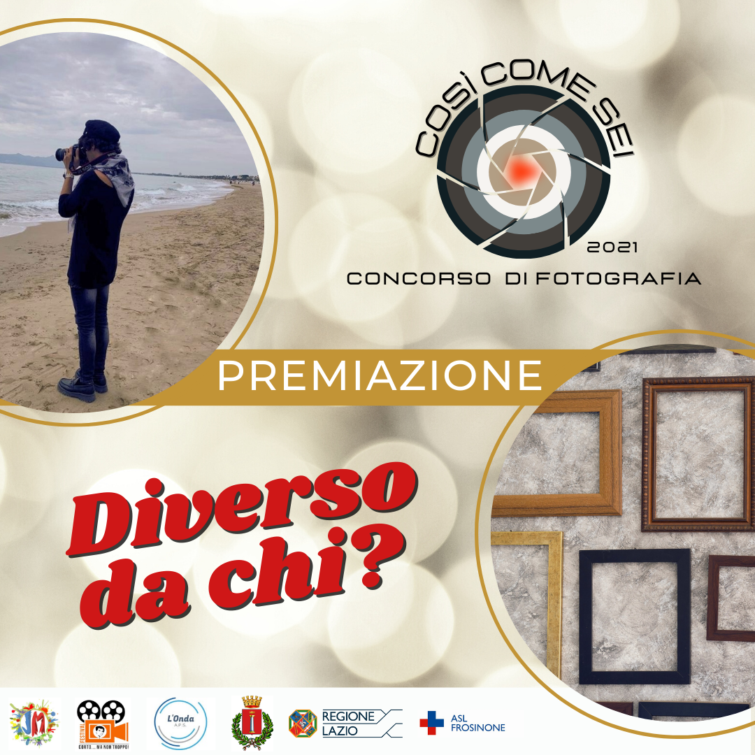 premiazione concorso fotografico così come sei 2021