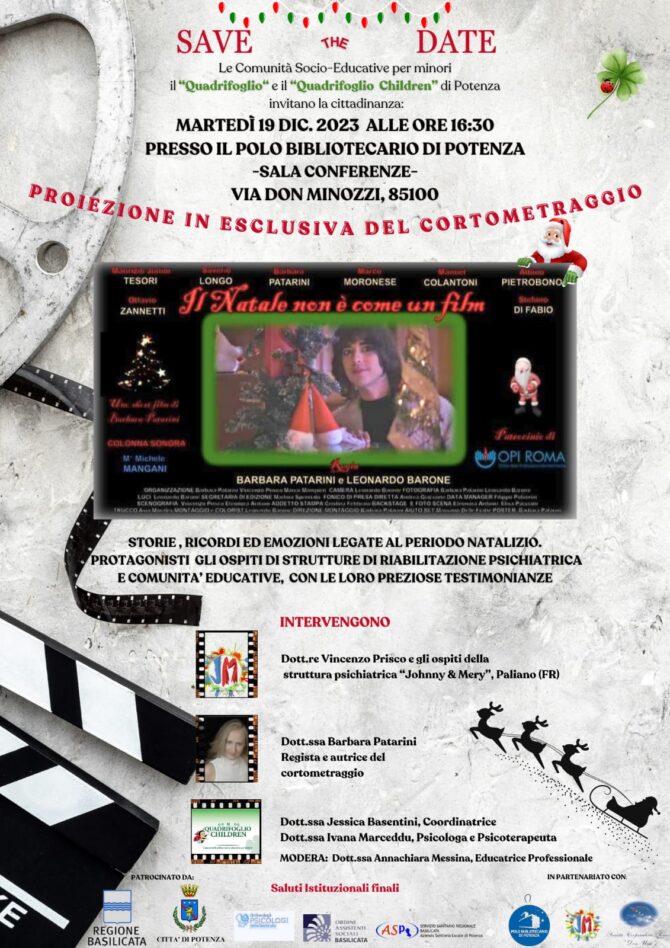 locandina proiezione cortometraggio Il Natale non è come un film locandina proiezione cortometraggio Il Natale non è come un film