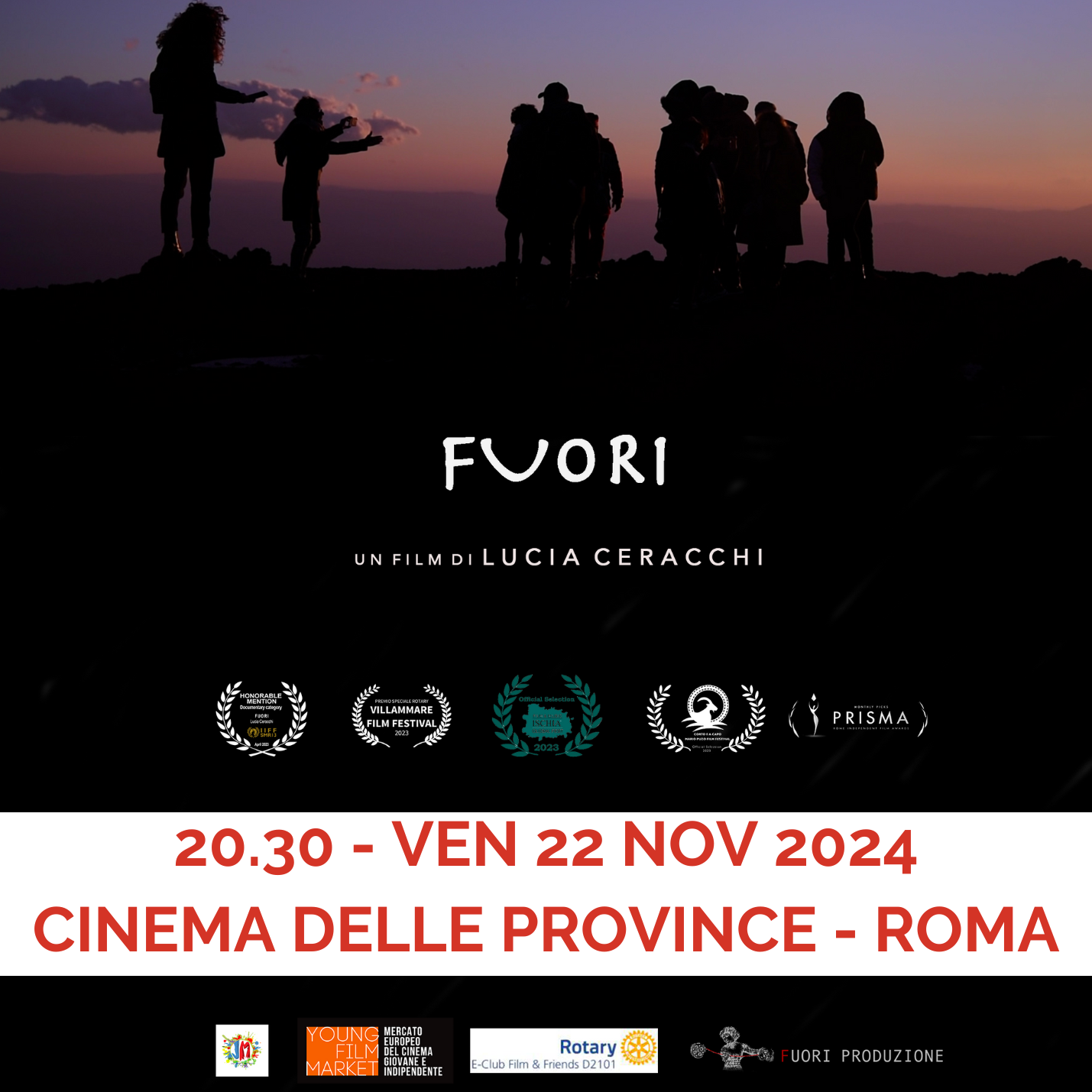 proiezione 22 novembre 2024 – cinema delle province