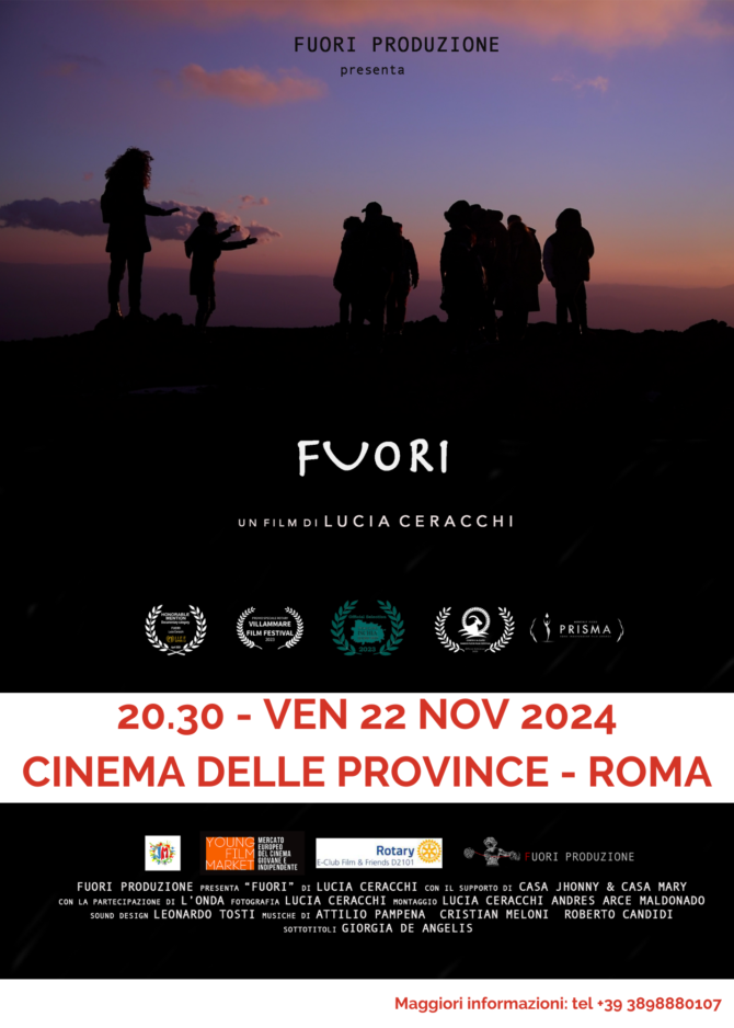 proiezione 22 novembre 2024 – cinema delle province